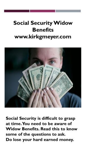 Social Security Widow Benefits | Kirk G Meyer